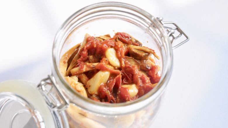 烤小番茄蘑菇酱 